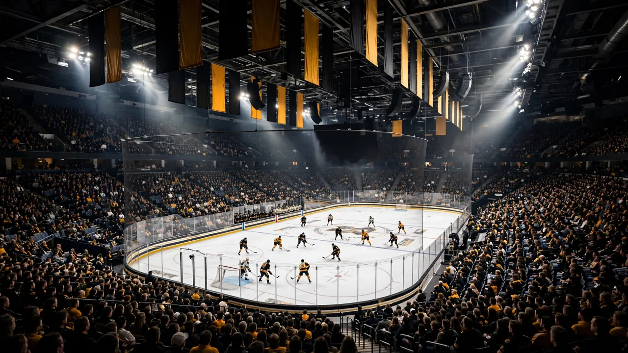 A packed TD Garden arena during a Boston Bruins home game in the 2026-27 NHL season.