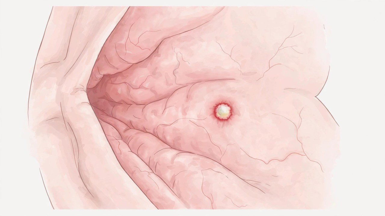 An educational illustration of mouth ulcer types and canker sore treatment options.